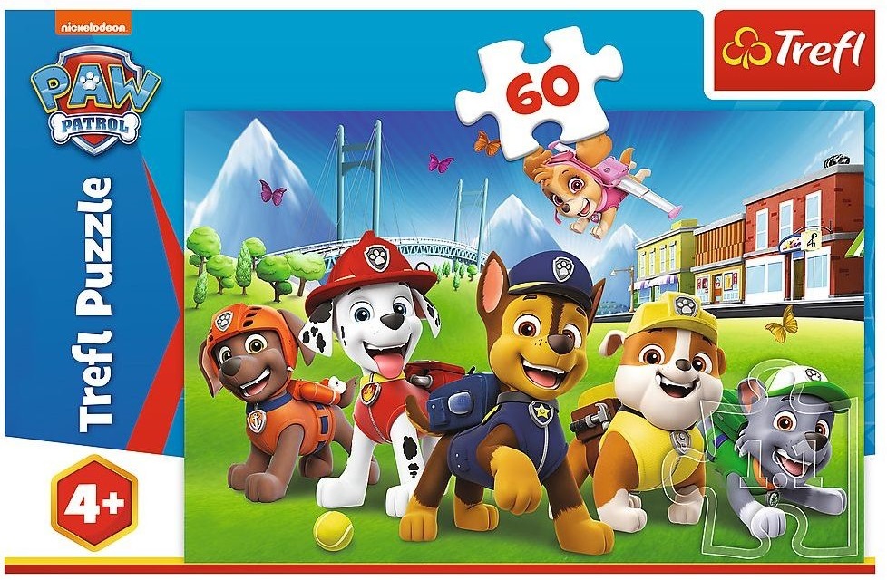 Пазлы Trefl Paw Patrol Щенячий патруль на траве 60 элементов (5900511173758) фото 