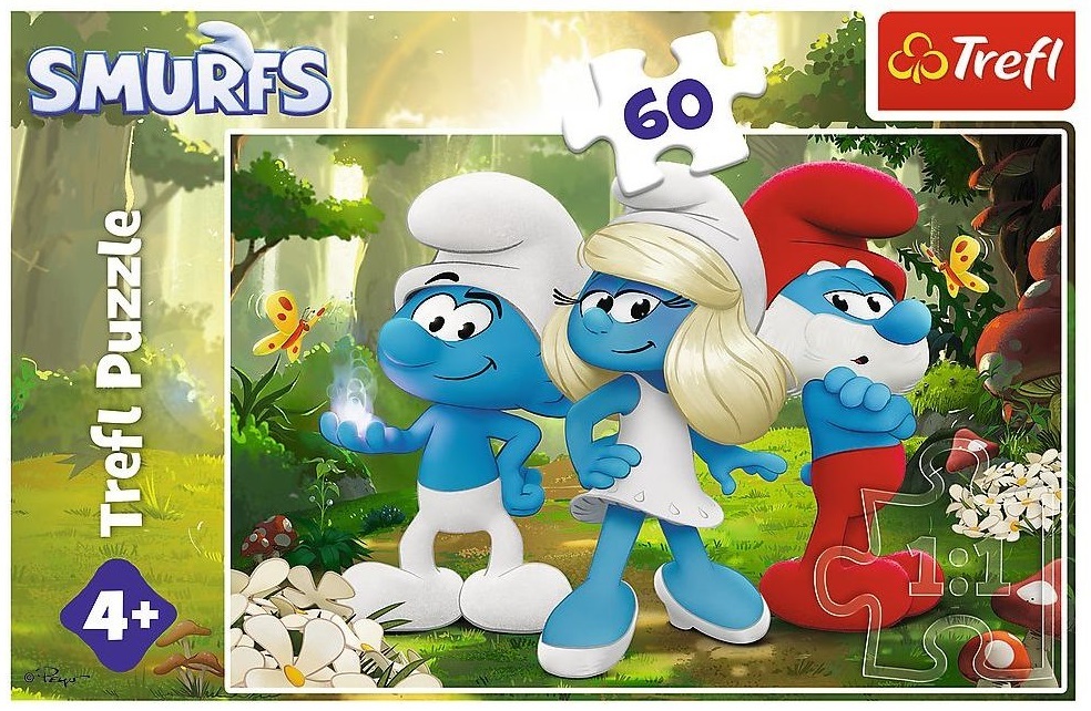 Пазлы Trefl The Smurfs Очарованный лес 60 элементов (5900511174014) фото 