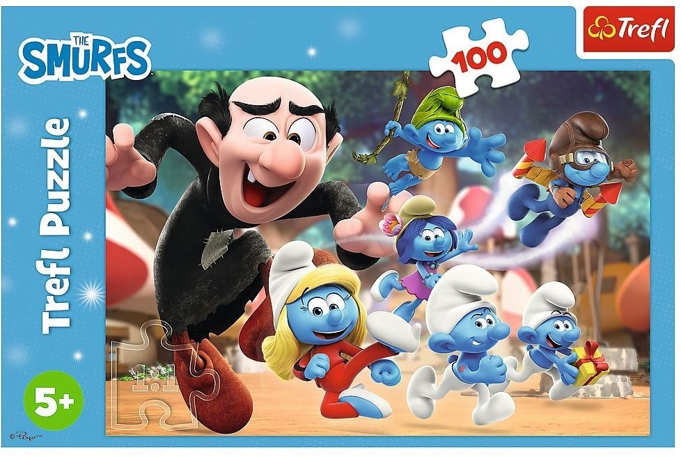 Пазлы Trefl The Smurfs Уроки папы Смурфа 100 элементов (5900511164817) фото 