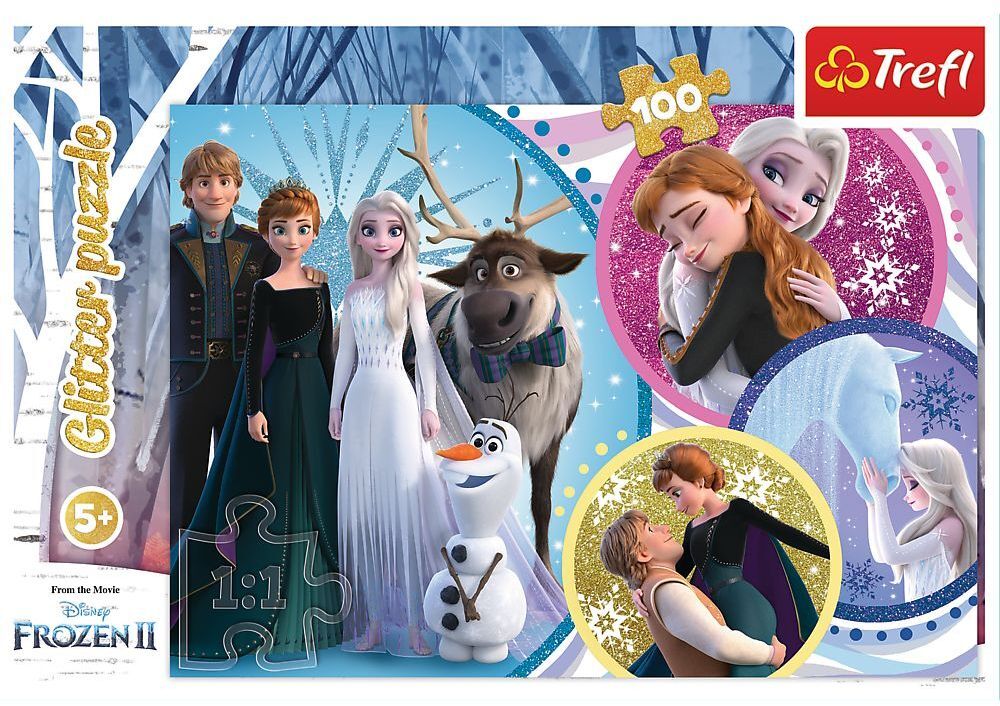 Пазлы Trefl Glitter В сиянии любви 100 элементов (5900511148176) фото 