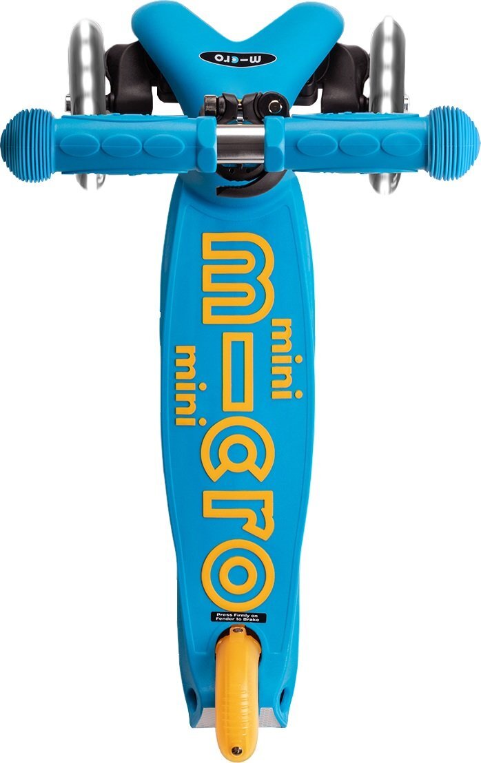 Самокат Micro складний серії Mini Deluxe Foldable LED – Блакитний океан (MMD200)фото