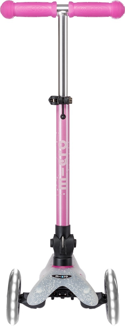 Самокат Micro складной серии Mini Deluxe Foldable Orion Glow LED – Розовый (MMD373) фото 