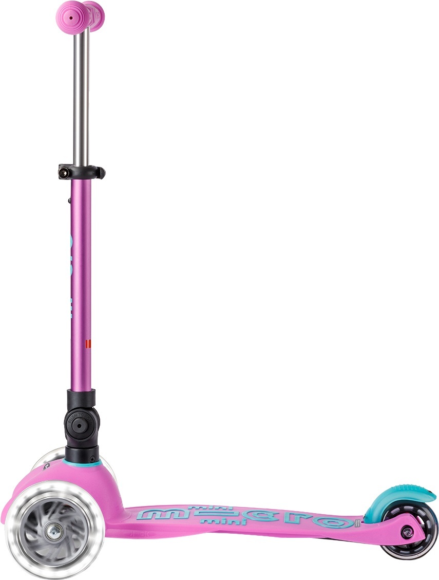 Самокат Micro складний серії Mini Deluxe Foldable LED – Лавандовий (MMD398)фото