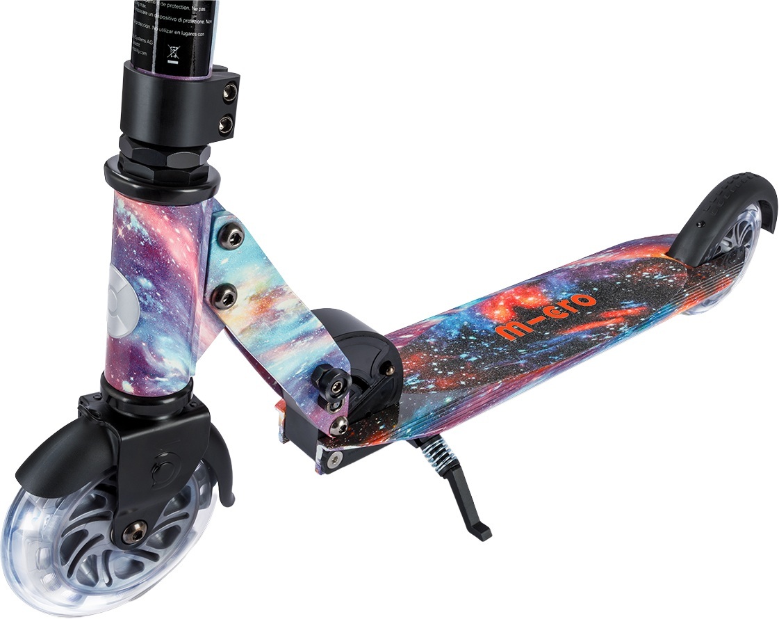 Самокат Micro серии Sprite Glow LED Art Collection – Космос (SA0299)фото