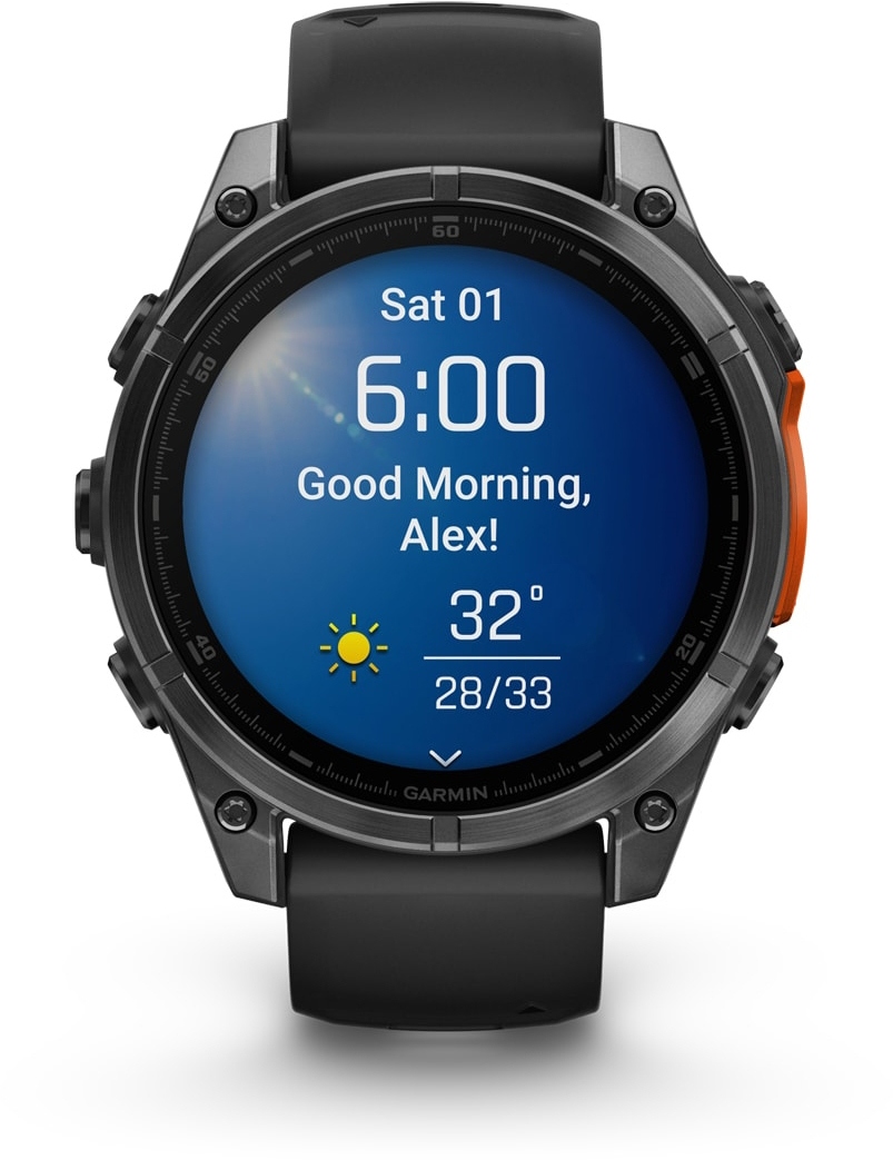 Смарт-годинник Garmin Fenix 8 47mm AMOLED SlateGray Steel/Black (010-02904-00)фото