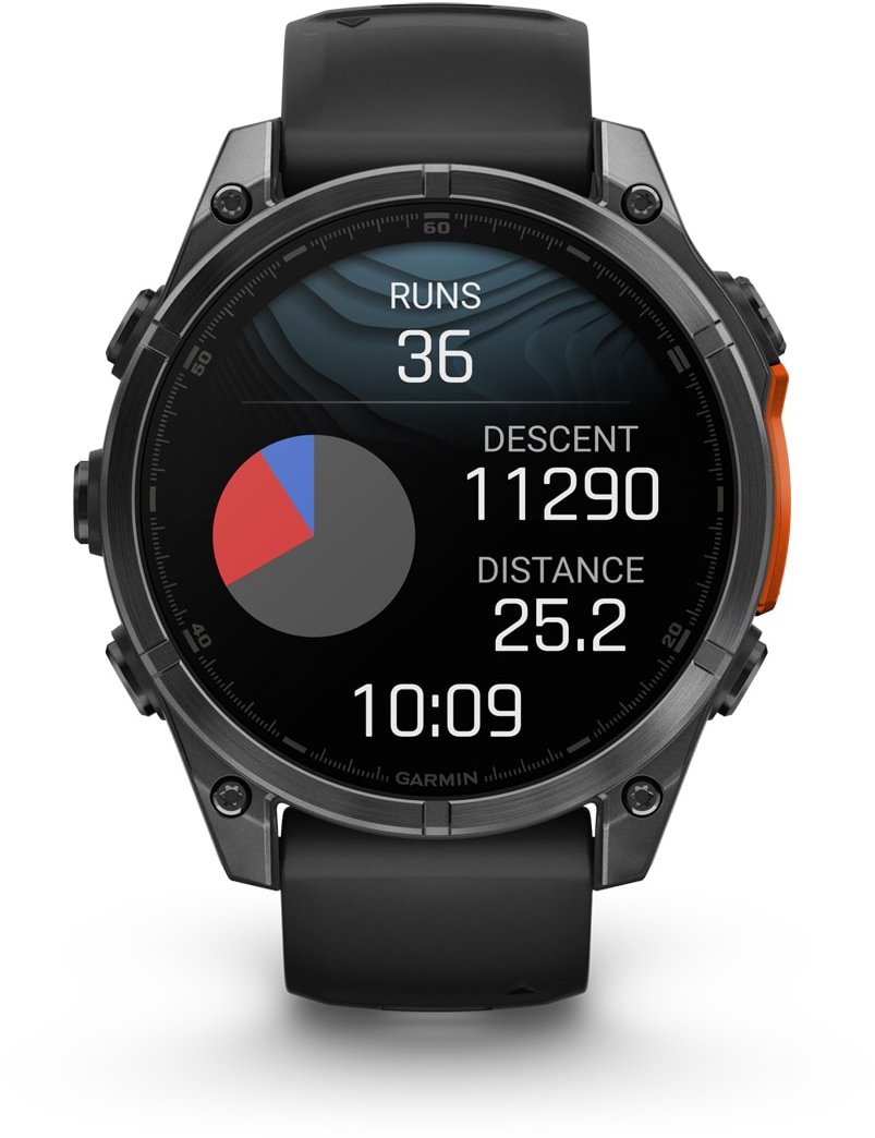 Смарт-годинник Garmin Fenix 8 47mm AMOLED SlateGray Steel/Black (010-02904-00)фото