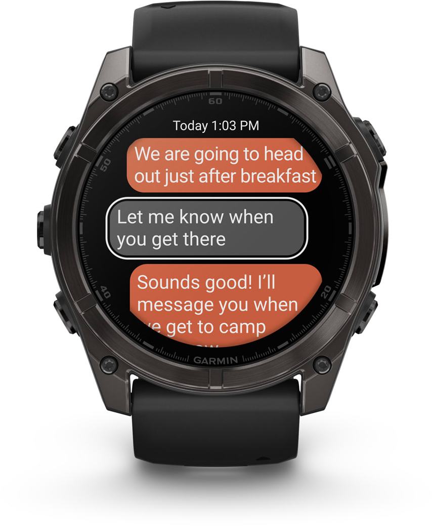 Смарт-годинник Garmin Fenix 8 51mm AMOLED Saph CrbnGryTi/Blk (010-02905-21)фото