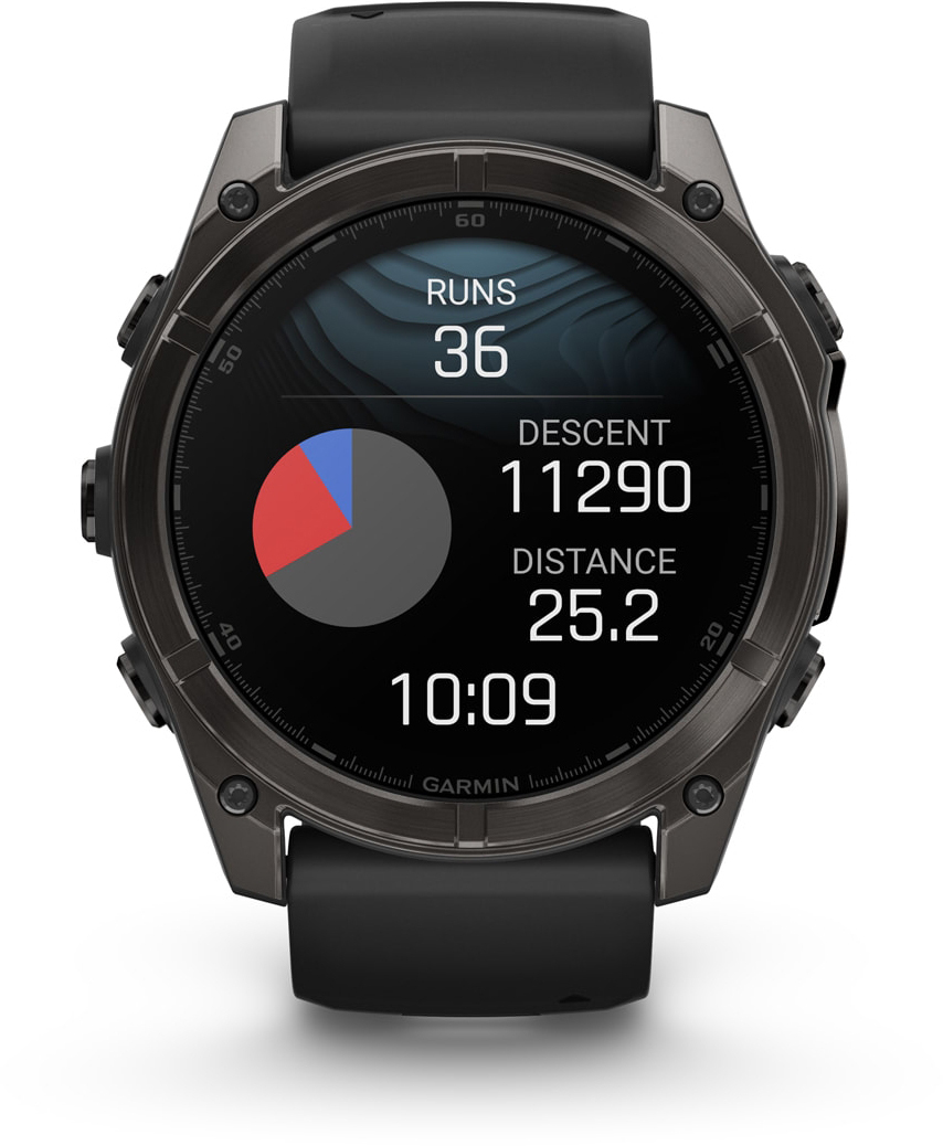 Смарт-годинник Garmin Fenix 8 51mm AMOLED Saph CrbnGryTi/Blk (010-02905-21)фото