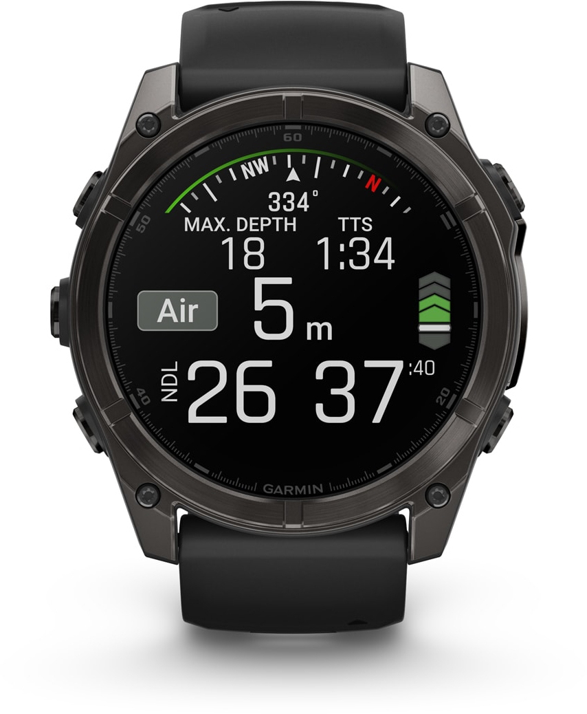 Смарт-годинник Garmin Fenix 8 51mm AMOLED Saph CrbnGryTi/Blk (010-02905-21)фото