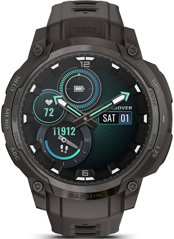 Смарт-годинник Garmin Instinct Crossover AMOLED Charcoal Grey/Charcoal Grey (010-03398-00)фото