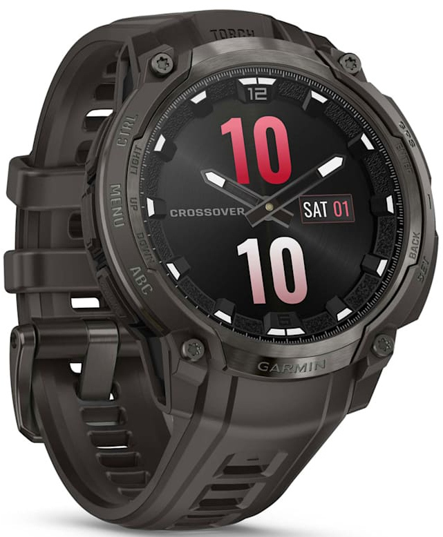 Смарт-годинник Garmin Instinct Crossover AMOLED Charcoal Grey/Charcoal Grey (010-03398-00)фото