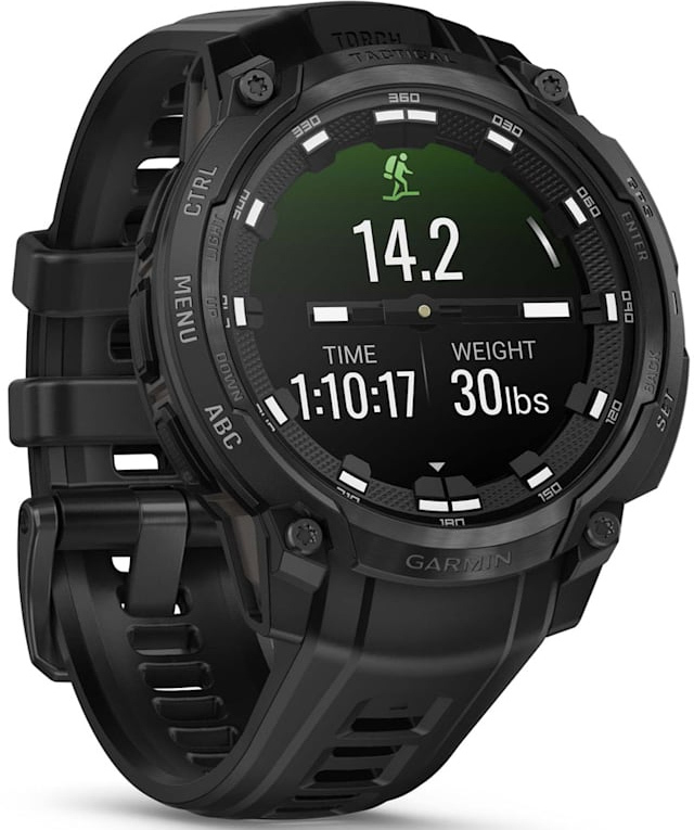 Смарт-годинник Garmin Instinct Crossover AMOLED Tactical Black/Black (010-03398-02)фото