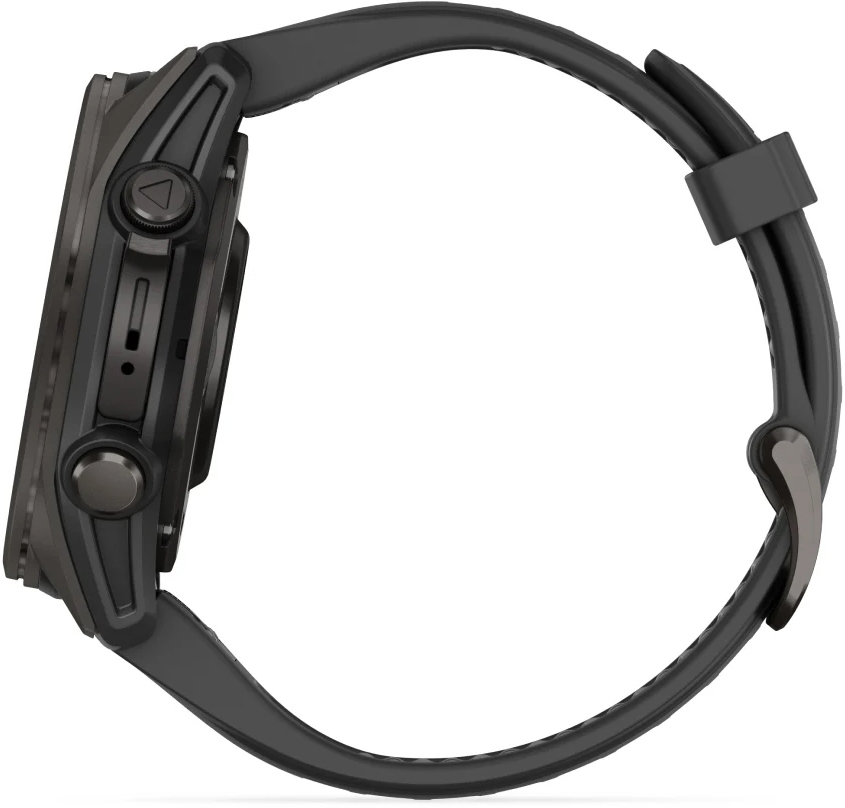 Смарт-часы Garmin Fenix 8 43mm AMOLED Saph CrbnGry Ti/Blk Blk/PebblGryBnd (010-02903-21) фото 