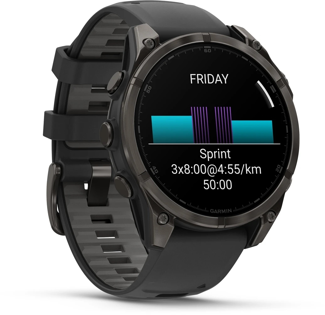 Смарт-часы Garmin Fenix 8 47mm AMOLED Saph CrbnGryTi/Blk (010-02904-21) фото 3