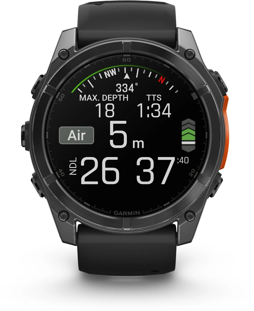 Смарт-часы Garmin Fenix 8 51mm AMOLED Glass/SS SlateGray Steel/Black (010-02905-00) фото 10