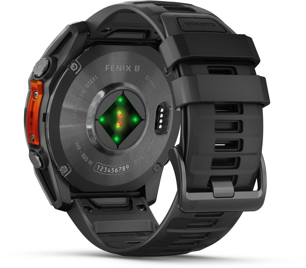 Смарт-часы Garmin Fenix 8 51mm AMOLED Glass/SS SlateGray Steel/Black (010-02905-00) фото 6