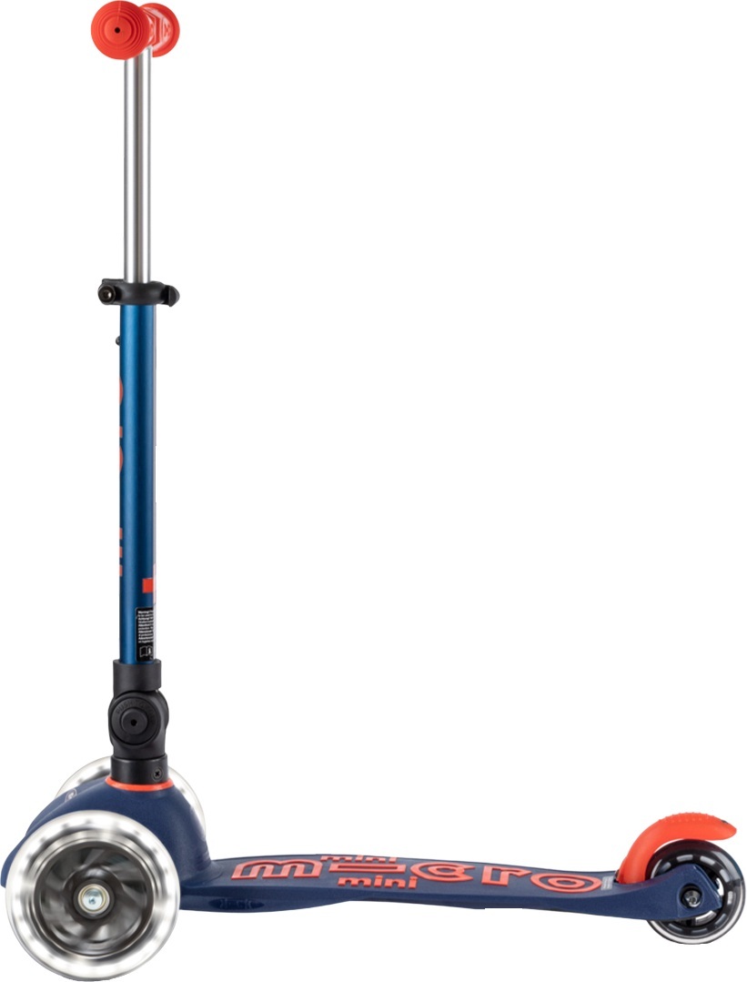 Самокат Micro складний серії Mini Deluxe Foldable LED – Синій (MMD196)фото