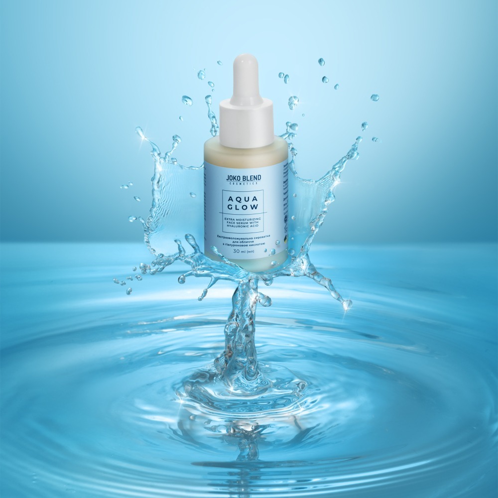 Экстраувлажняющая сыворотка для лица Joko Blend Aqua Glow с гиалуроновой кислотой 30 мл фото 