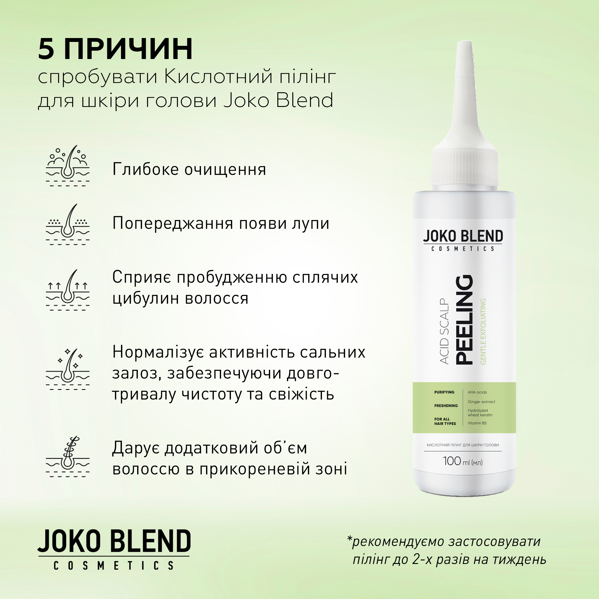 Кислотный пилинг для кожи головы Joko Blend 100 мл фото 8