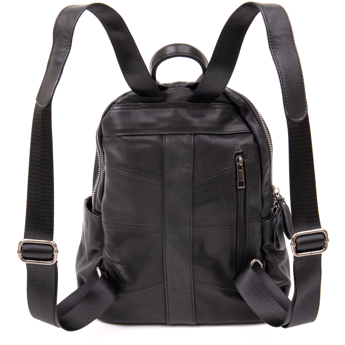 Рюкзак кожаный Vintage 20411 черный фото2