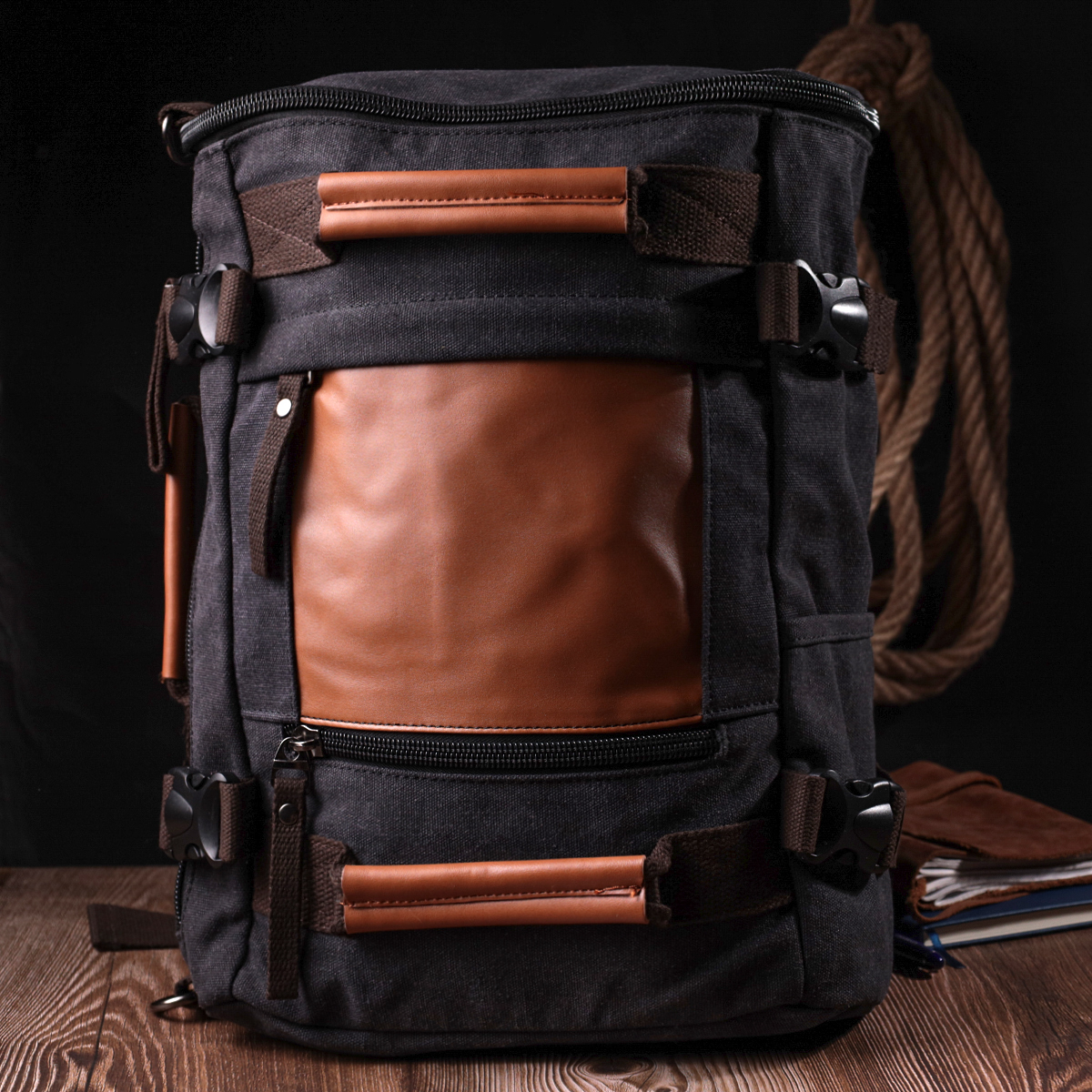 Рюкзак Vintage sale_15074 черный фото7