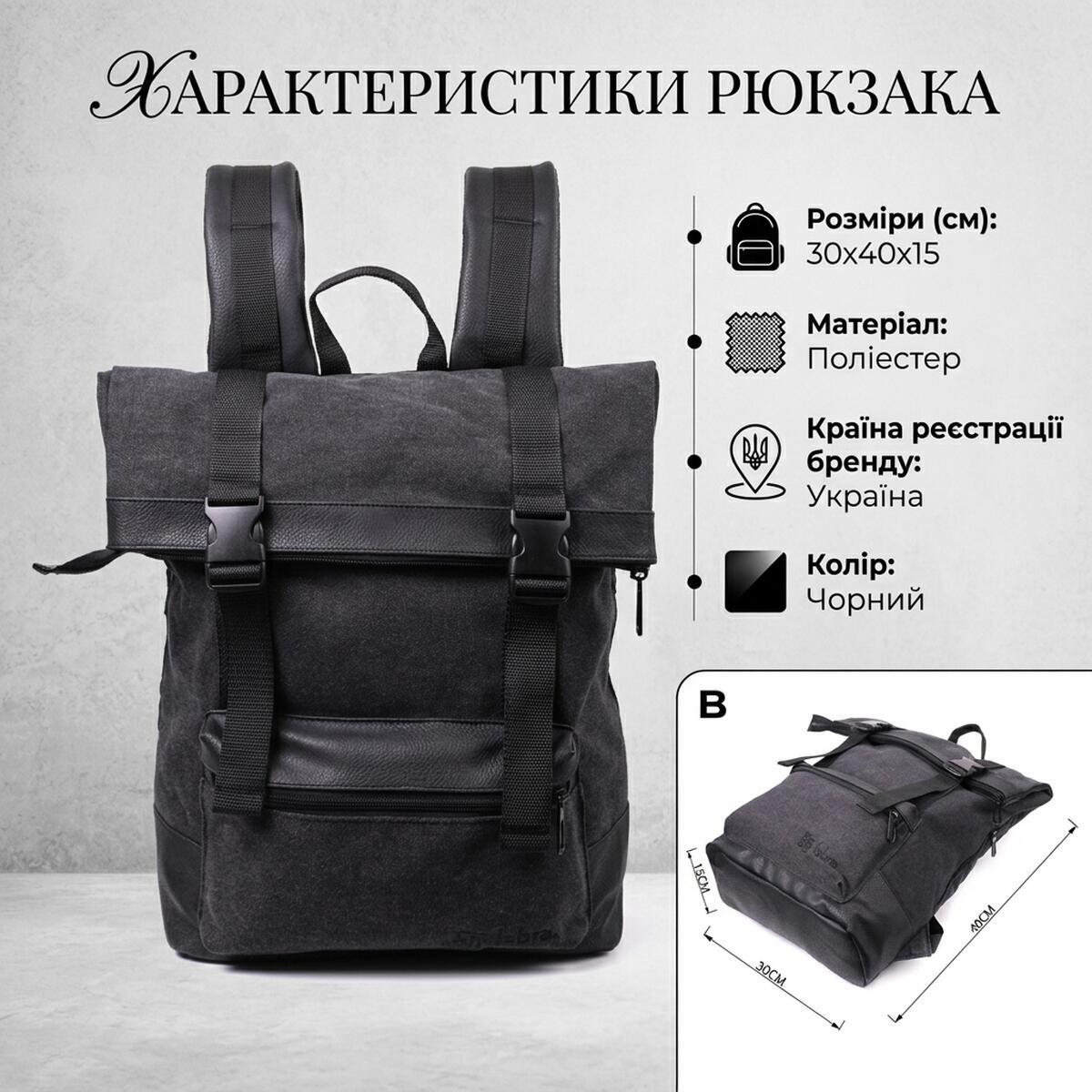 Рюкзак Fabra 22583 черный фото10