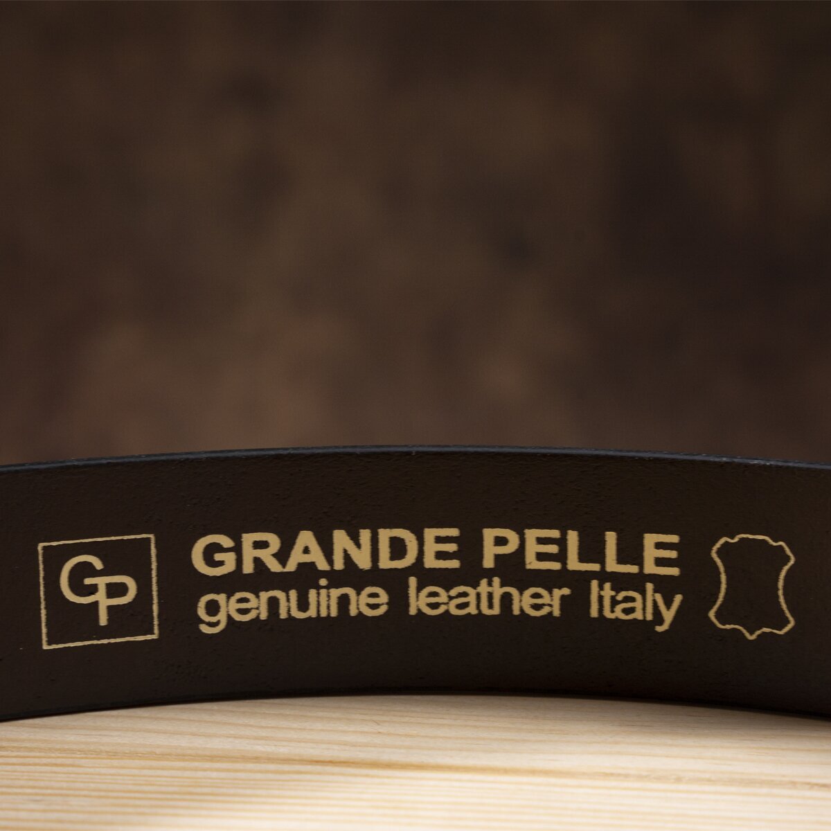 Ремінь чоловічий шкіряний Grande Pelle 00242 коричневий фото6