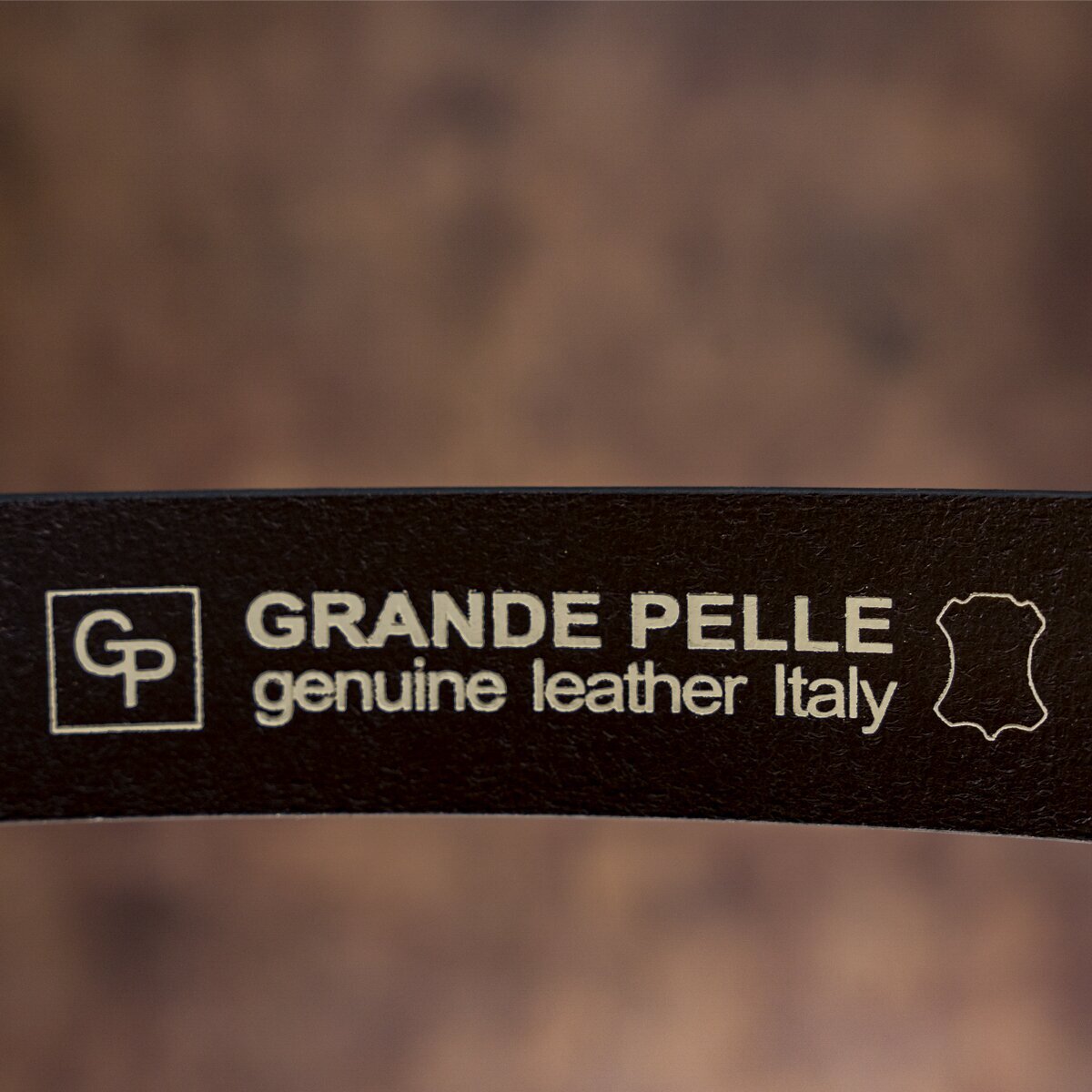 Ремінь чоловічий шкіряний Grande Pelle 00245 коричневий фото14