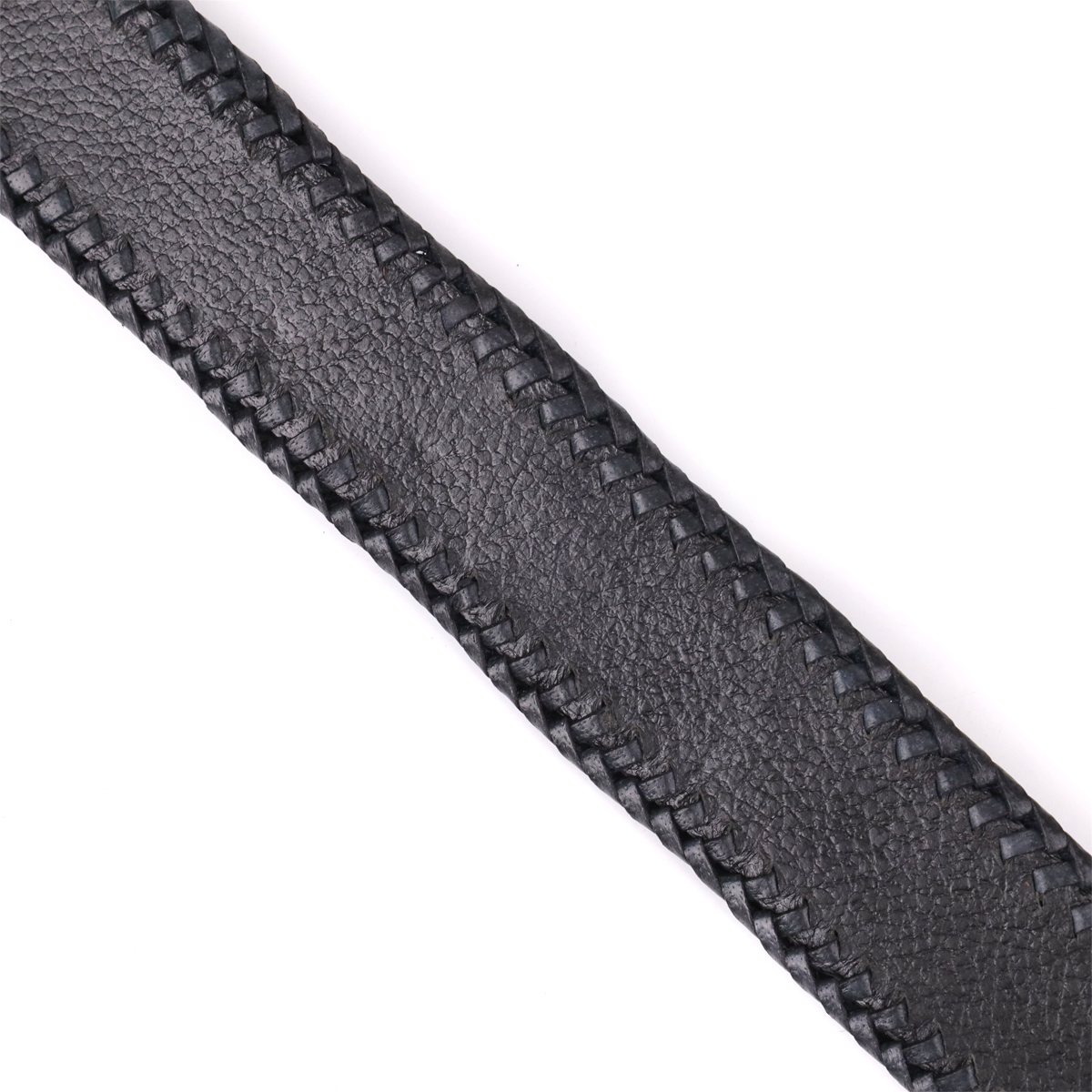 Ремень мужской кожаный Crocodile Leather 18010 черный фото10