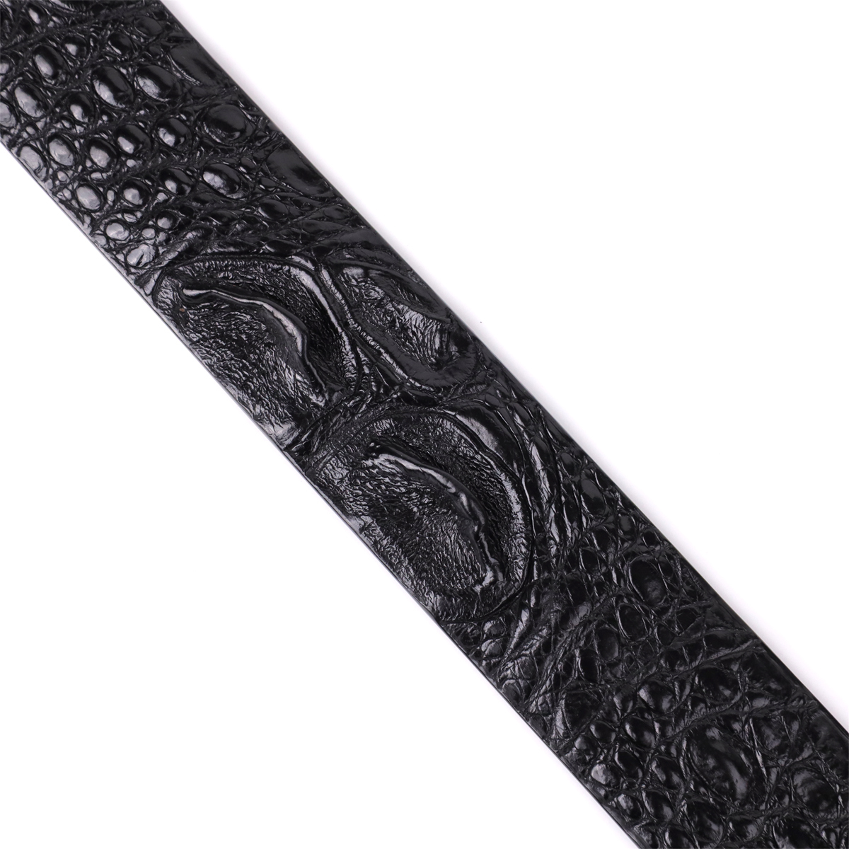 Ремень мужской кожаный Crocodile Leather 18239 черный фото14