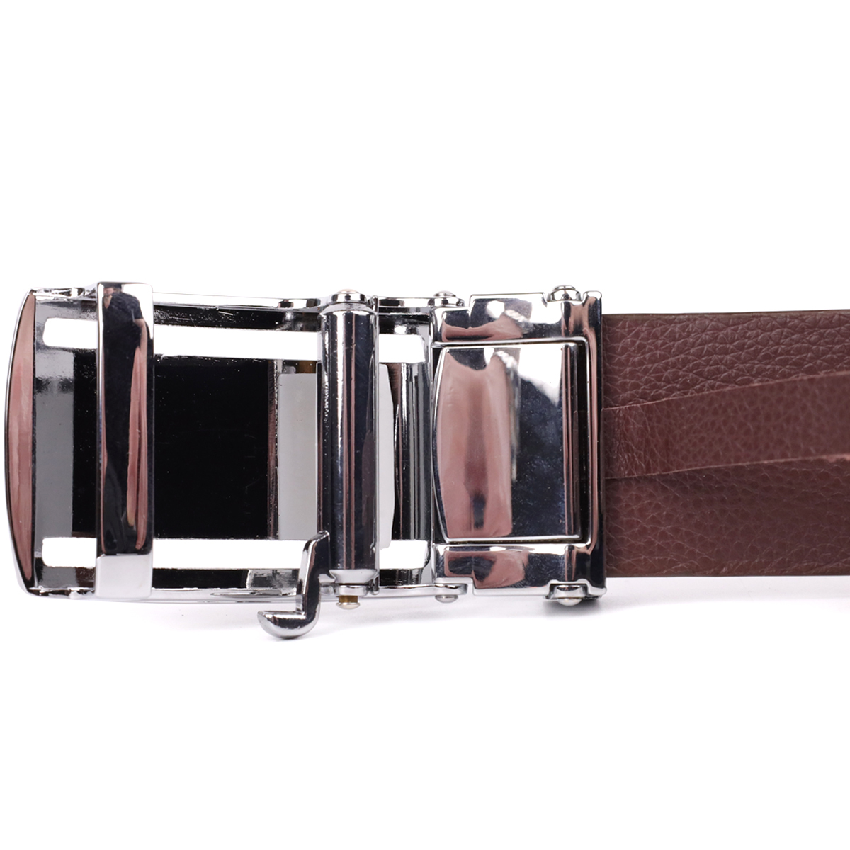 Ремень мужской кожаный Crocodile Leather 18240 коричневый фото6