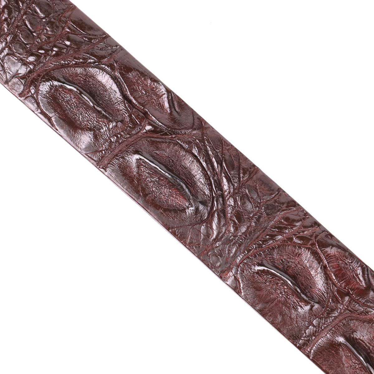Ремень мужской кожаный Crocodile Leather 18240 коричневый фото7