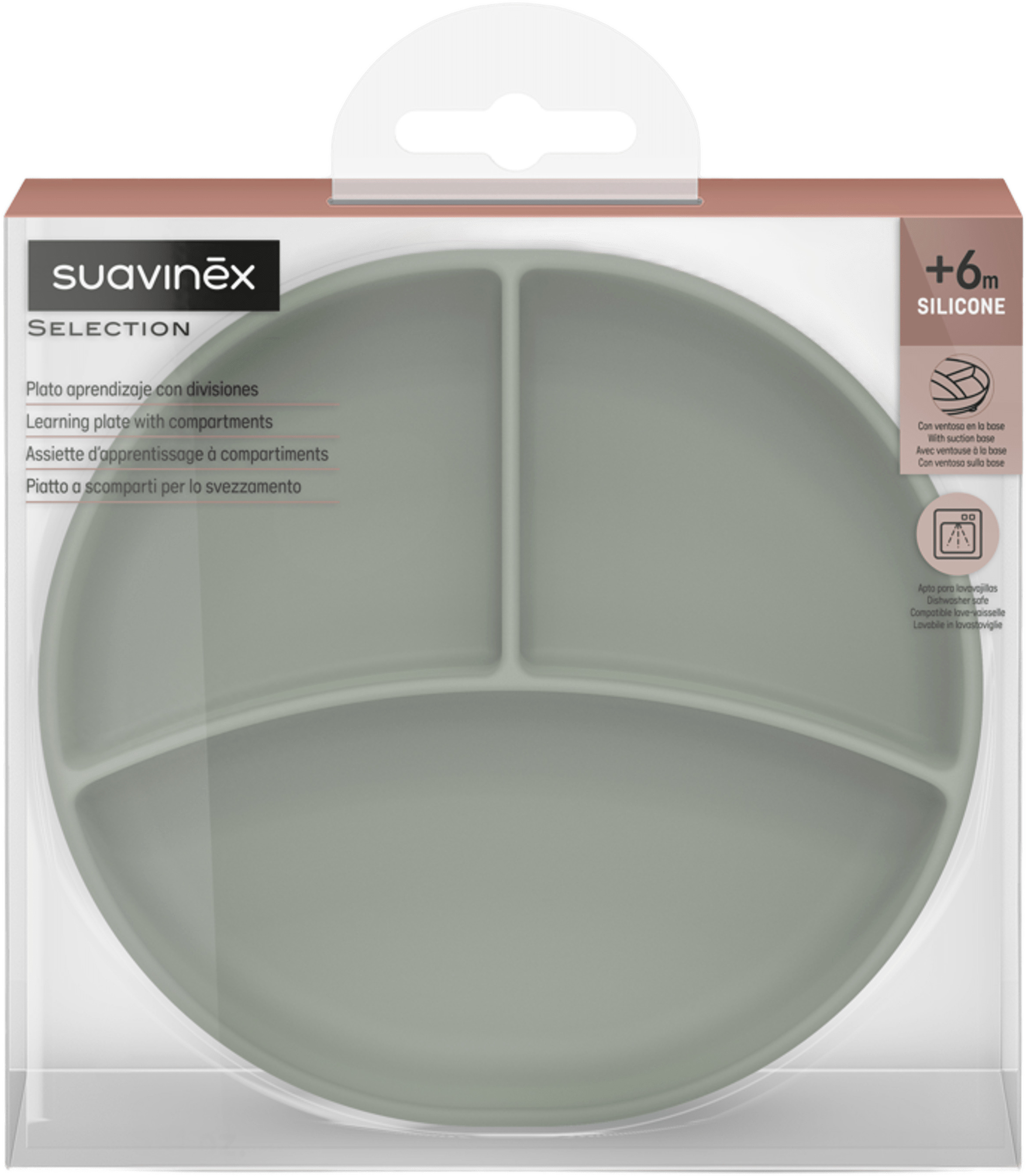 Тарелка силиконовая Suavinex "Colour Essence" зеленая (402915) фото3