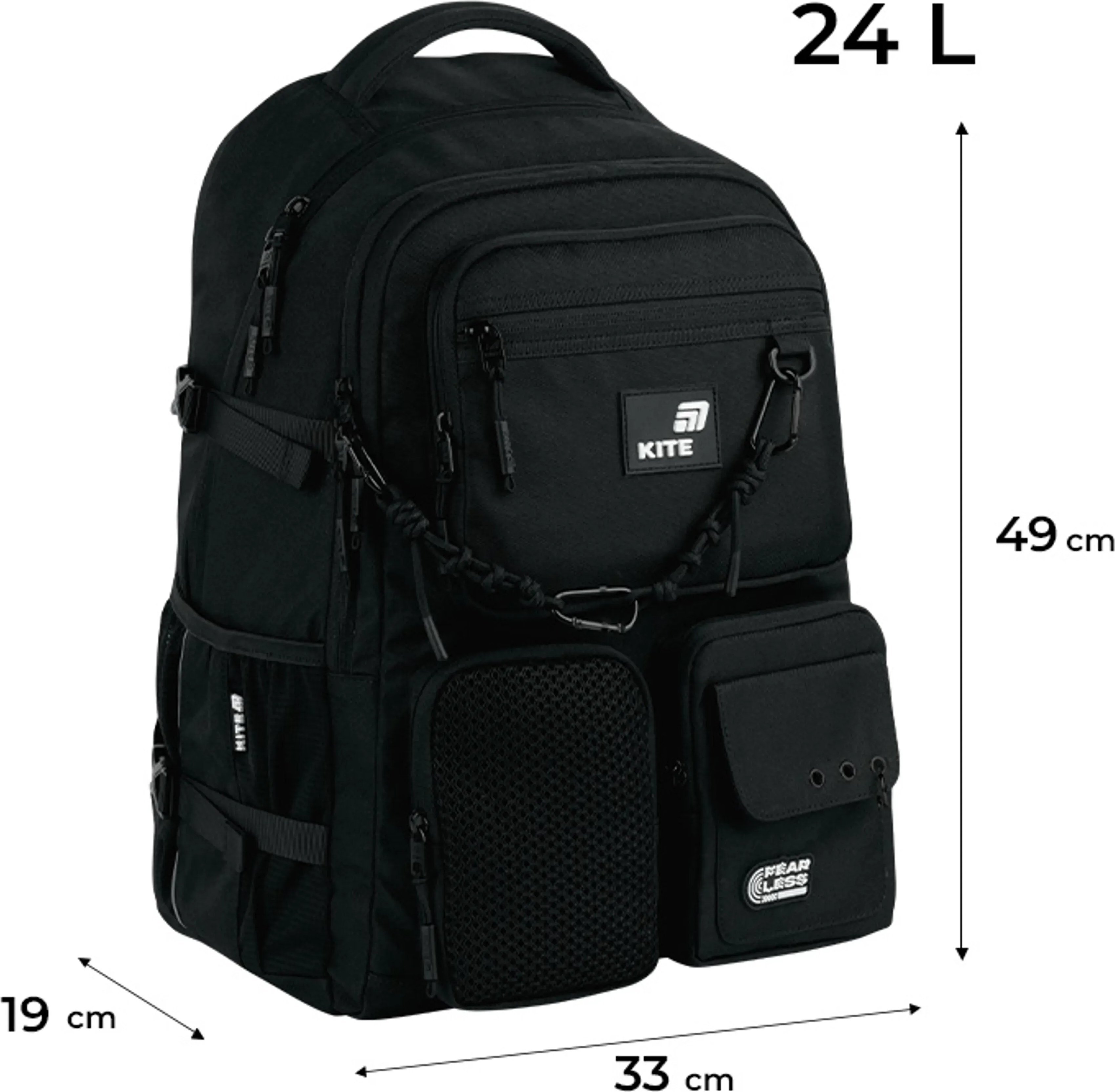 Рюкзак Kite Education teens Fear Less K26-1018XL-1 фото 