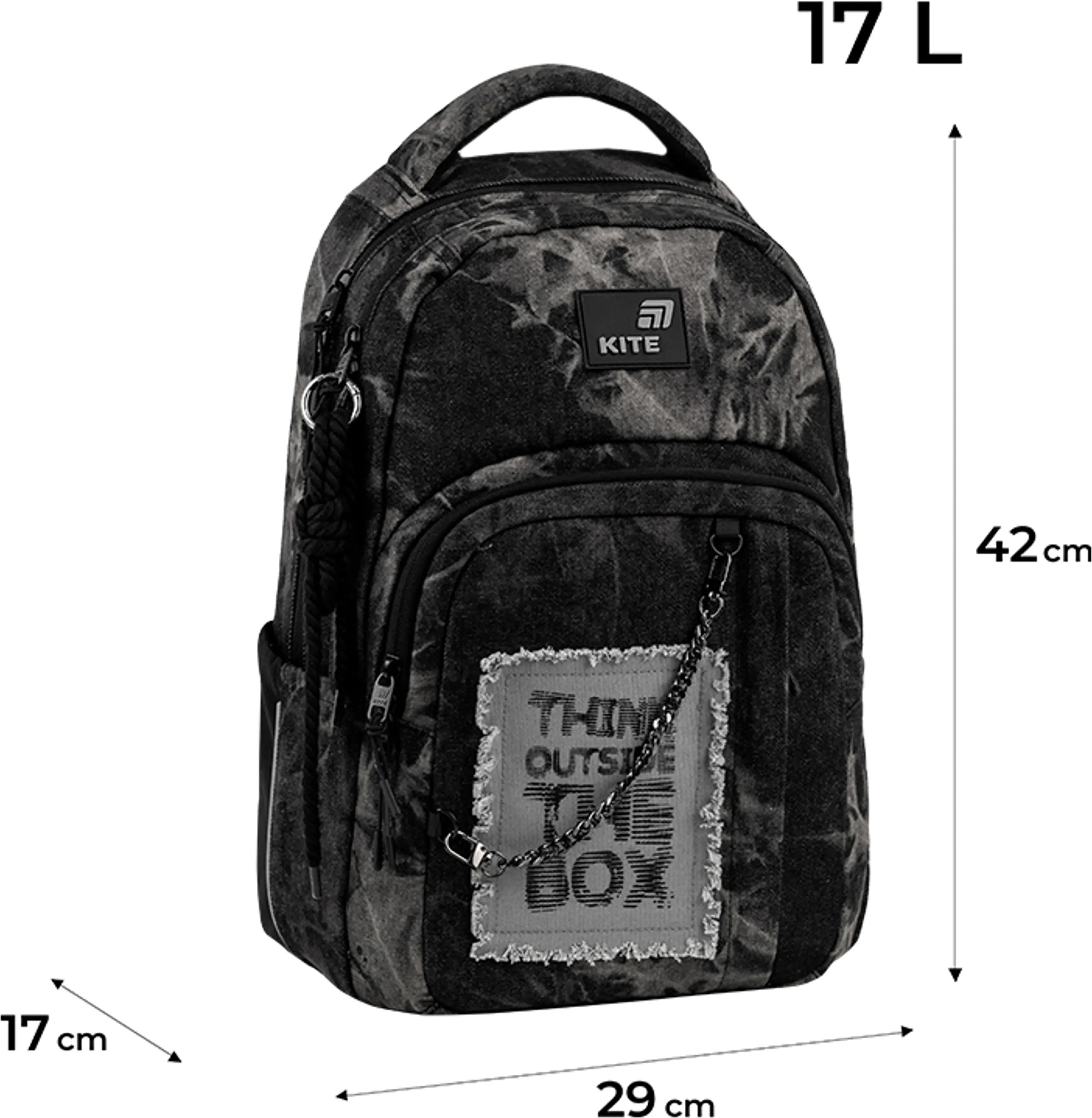 Рюкзак Kite Education teens Denim Core K26-2578M-2 фото 