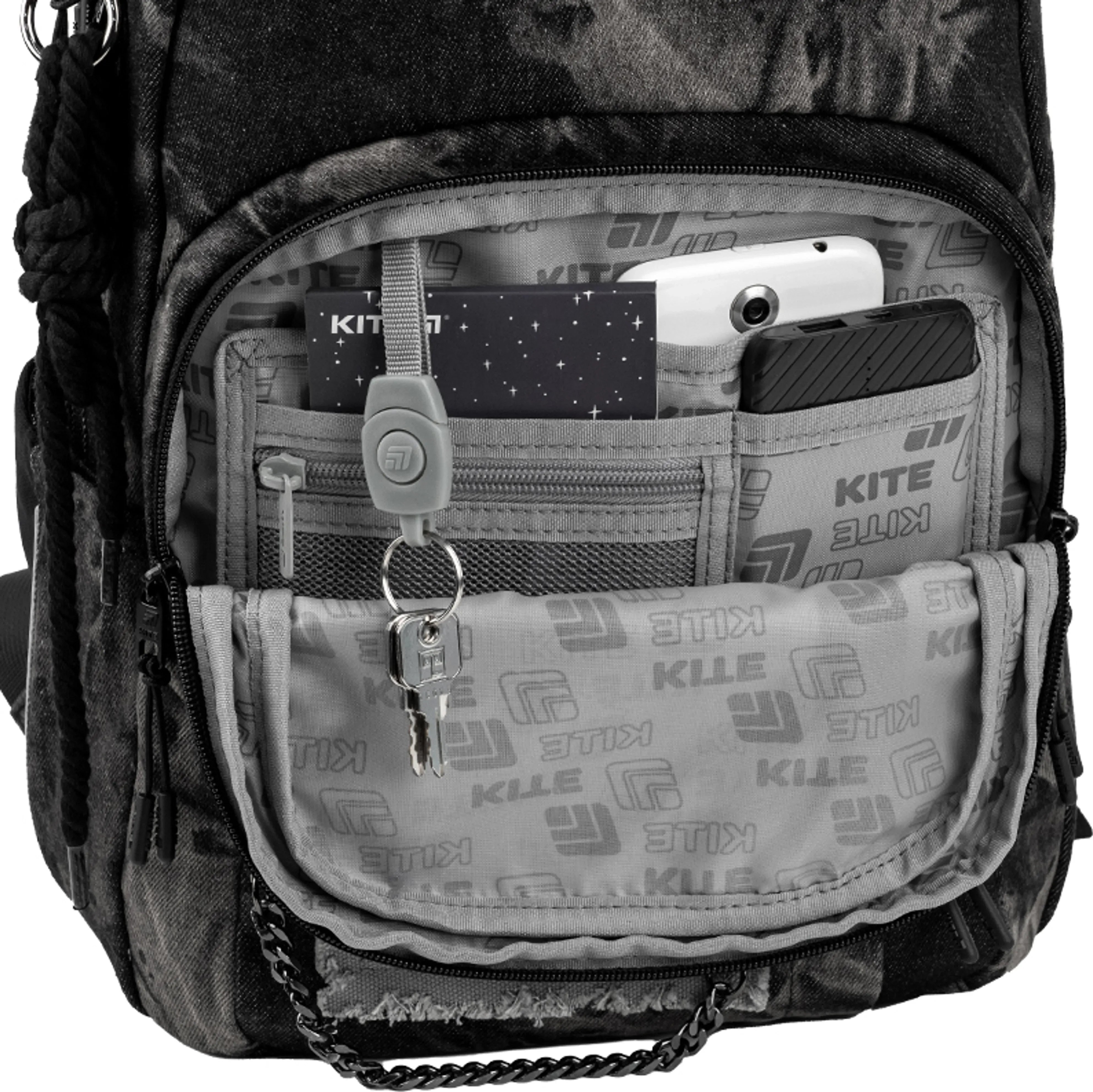 Рюкзак Kite Education teens Denim Core K26-2578M-2 фото 