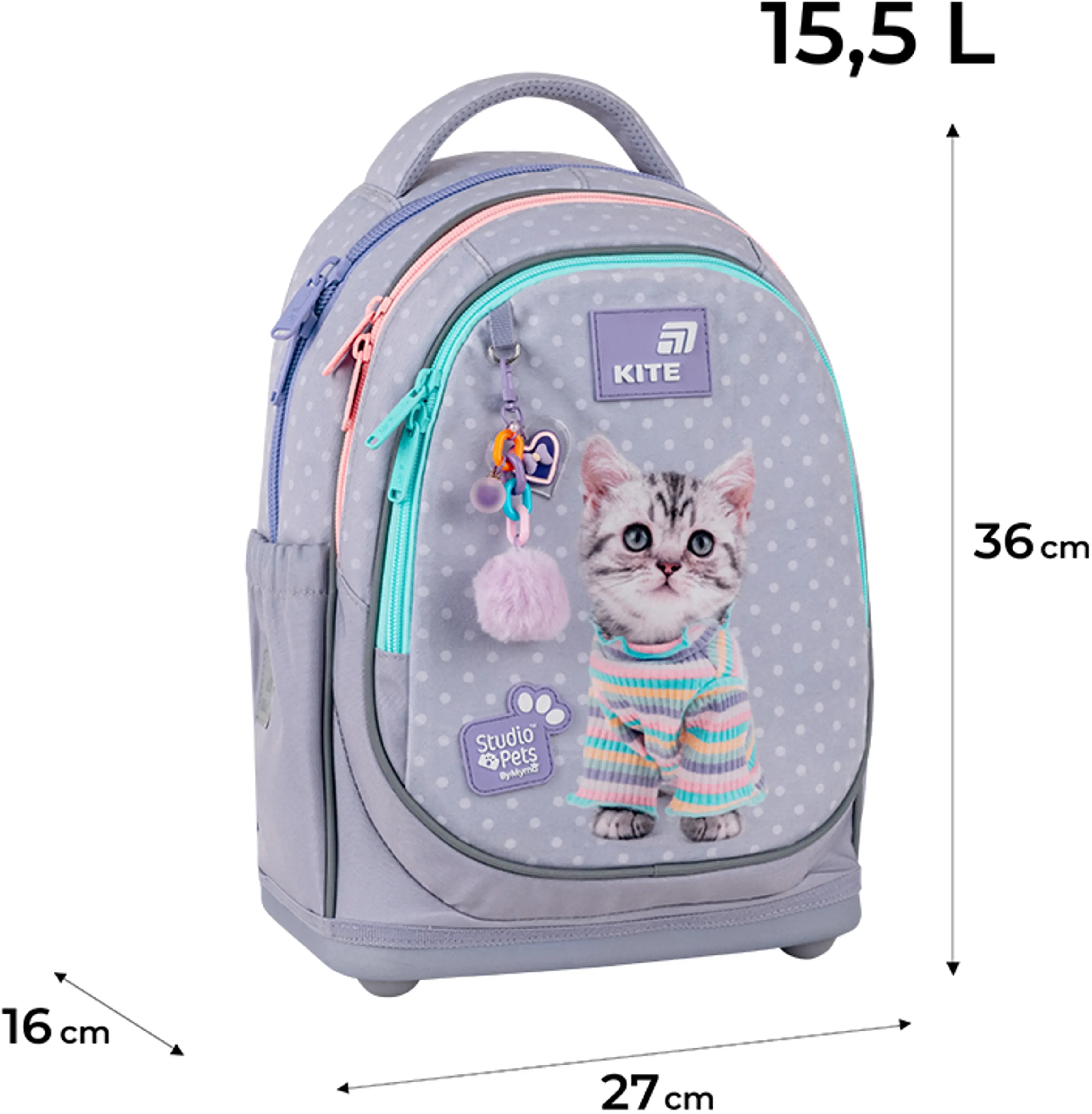 Школьный рюкзак Kite Education Studio Pets SP26-724S фото