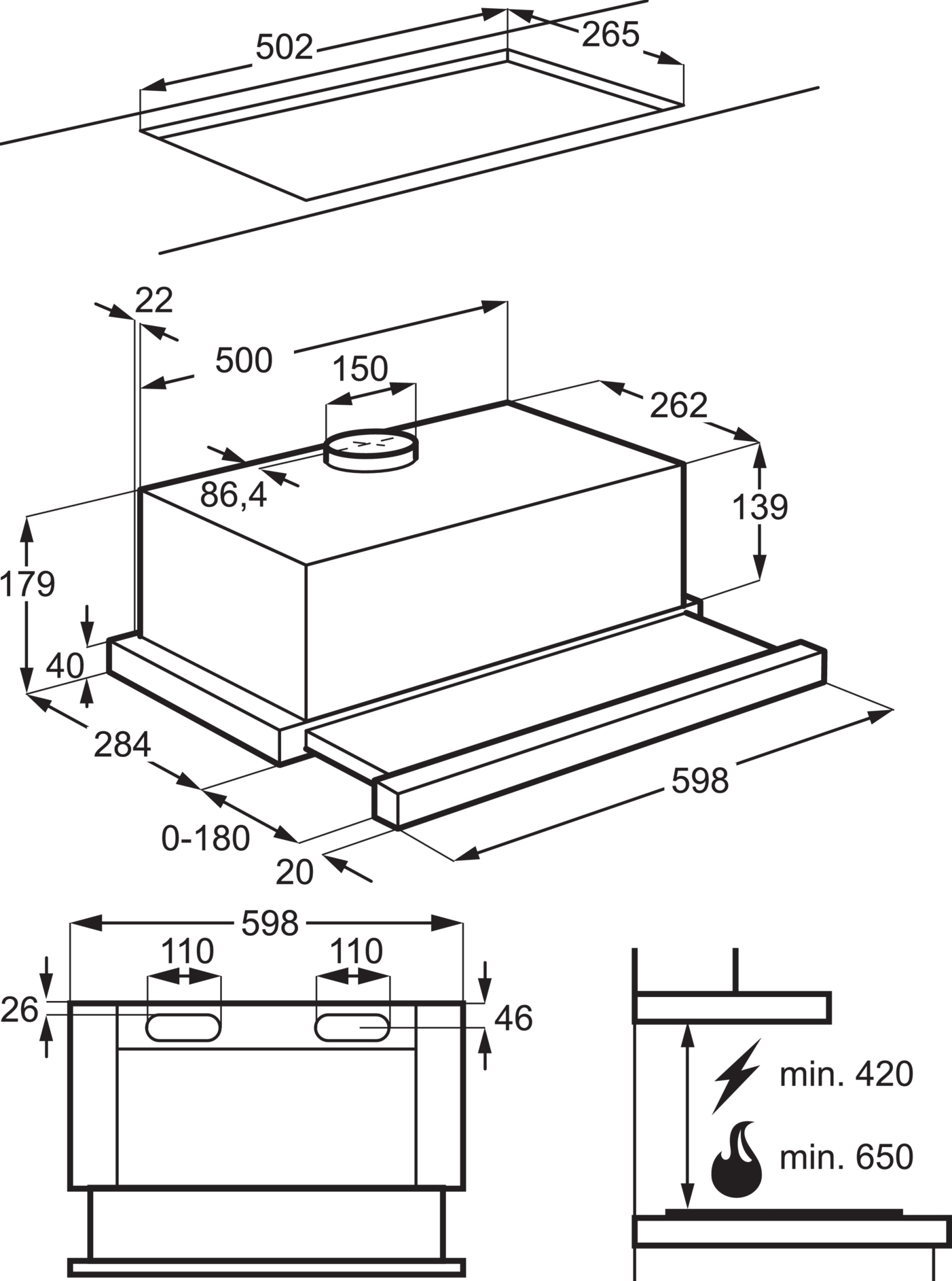 Витяжка Electrolux LFP336Kфото