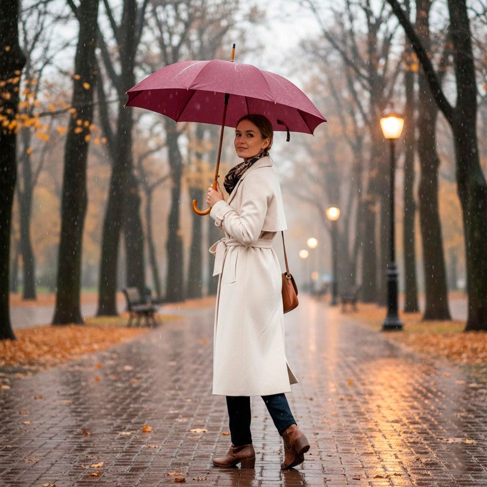 Парасоля-тростина Bergamo Toprain 4513102 бордовафото