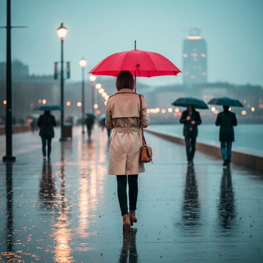 Парасоля-тростина Bergamo Toprain 4513105 червонафото