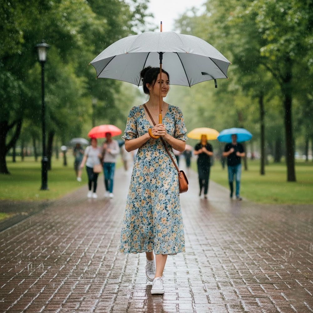 Парасоля-тростина Bergamo Toprain 4513107 сірафото5