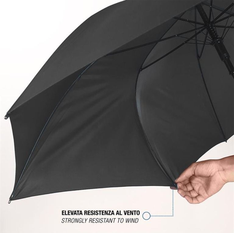 Парасоля-тростина Perletti Reflecting P96014-01 чорнафото