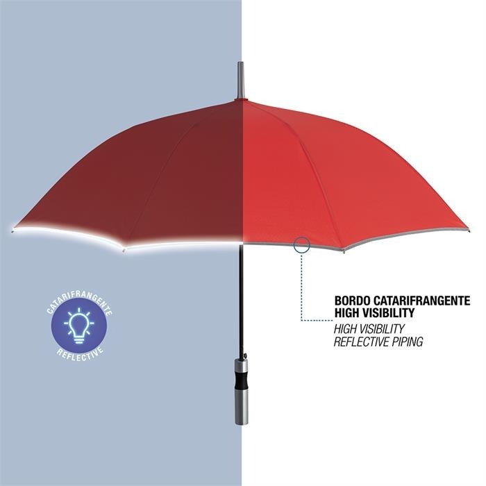 Парасоля-тростина Perletti Reflecting P96014-03 червонафото4