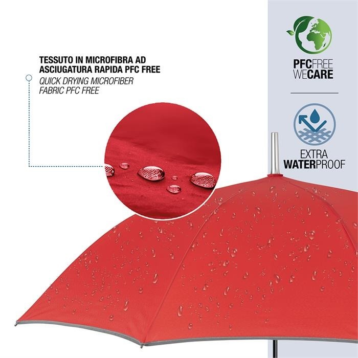 Парасоля-тростина Perletti Reflecting P96014-03 червонафото5