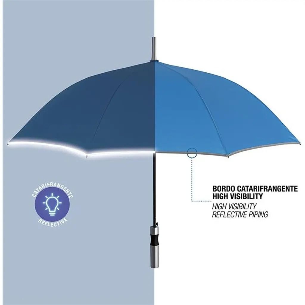 Парасоля-тростина Perletti Reflecting P96014-05 синяфото