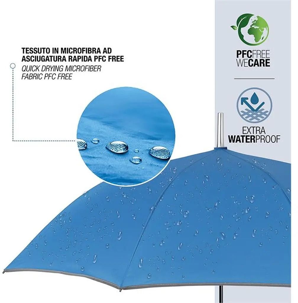 Парасоля-тростина Perletti Reflecting P96014-05 синяфото