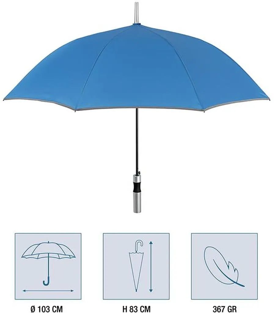 Парасоля-тростина Perletti Reflecting P96014-05 синяфото