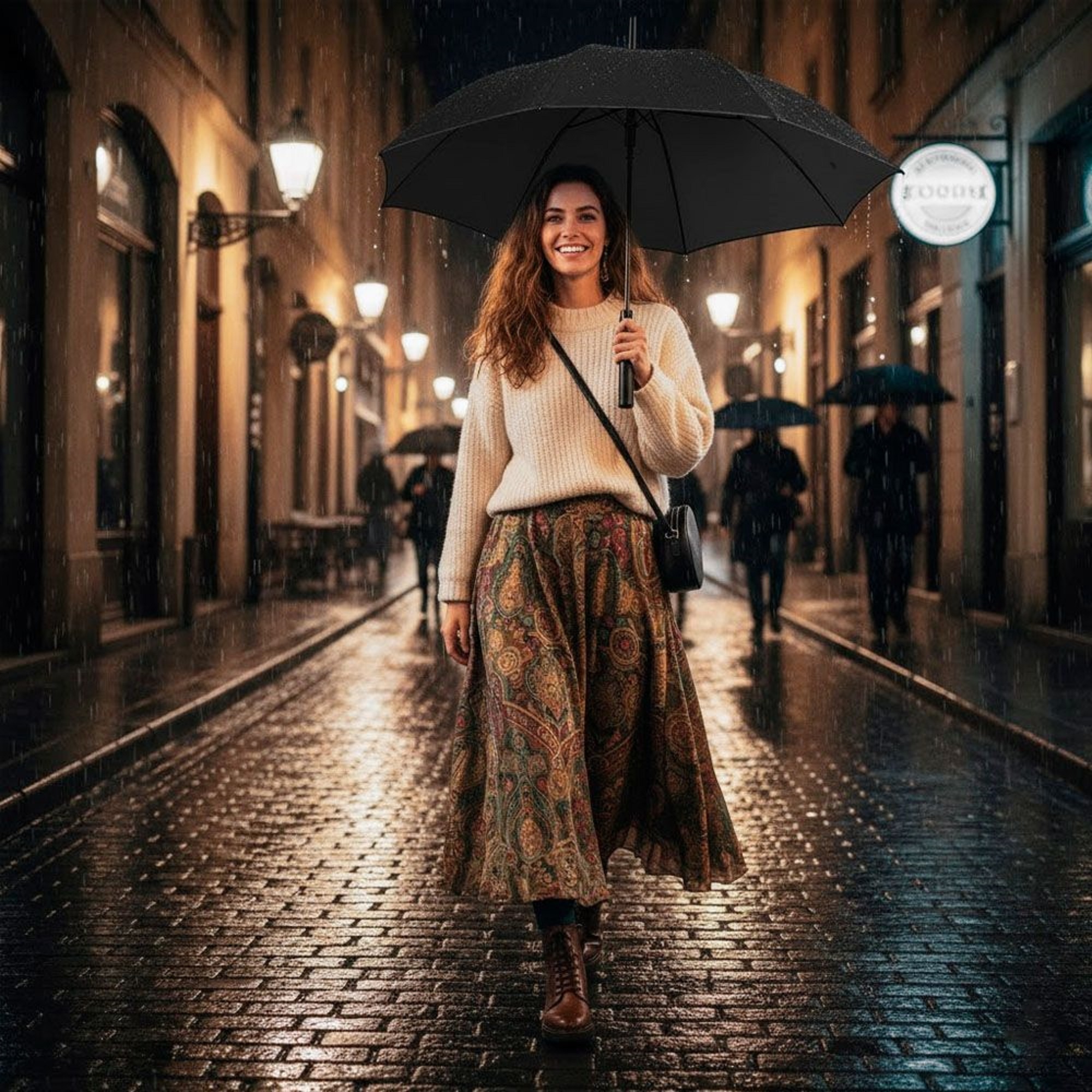 Парасоля-тростина Perletti Golf Xxl P96020-01 чорнафото