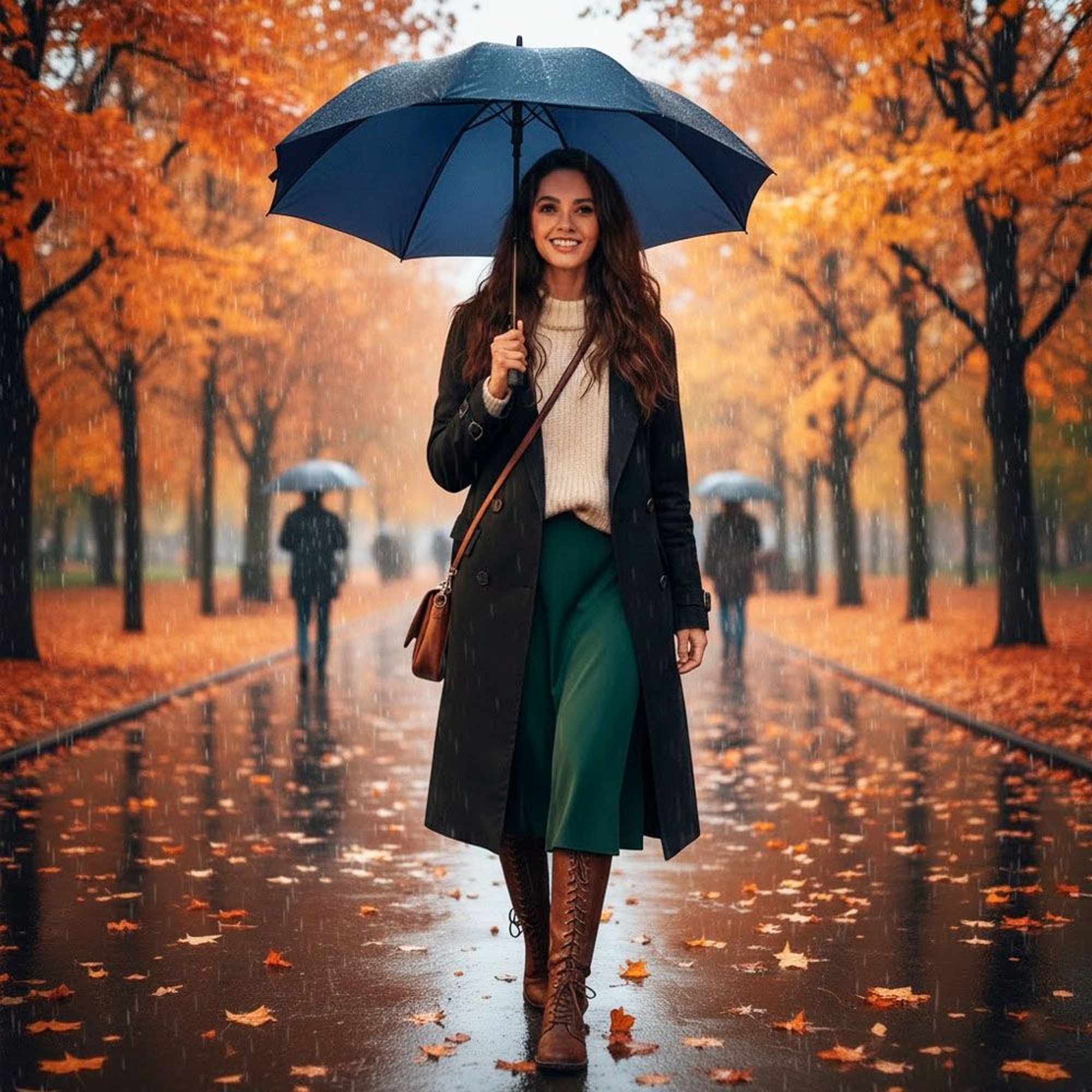 Парасоля-тростина Perletti Golf Xxl P96020-02 темно-синяфото