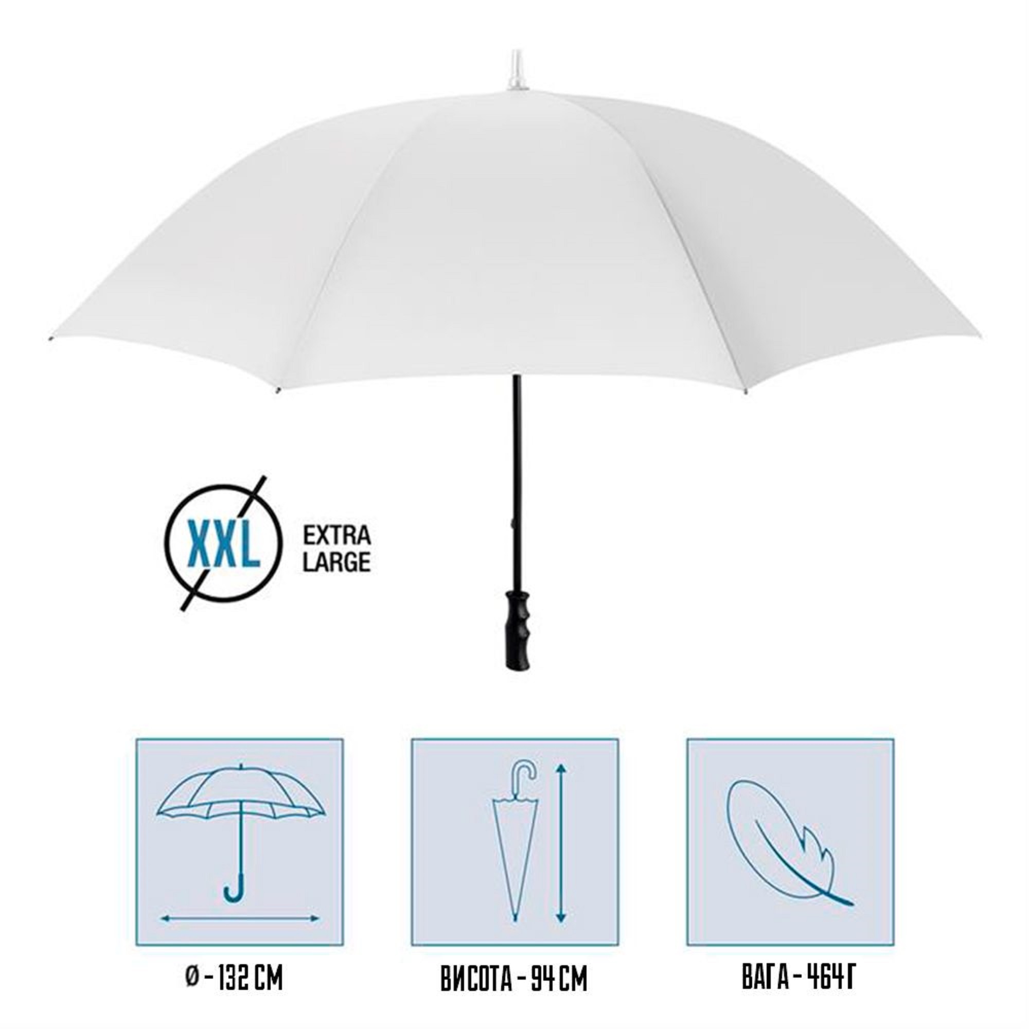 Парасоля-тростина Perletti Golf Xxl P96020-04 білафото3